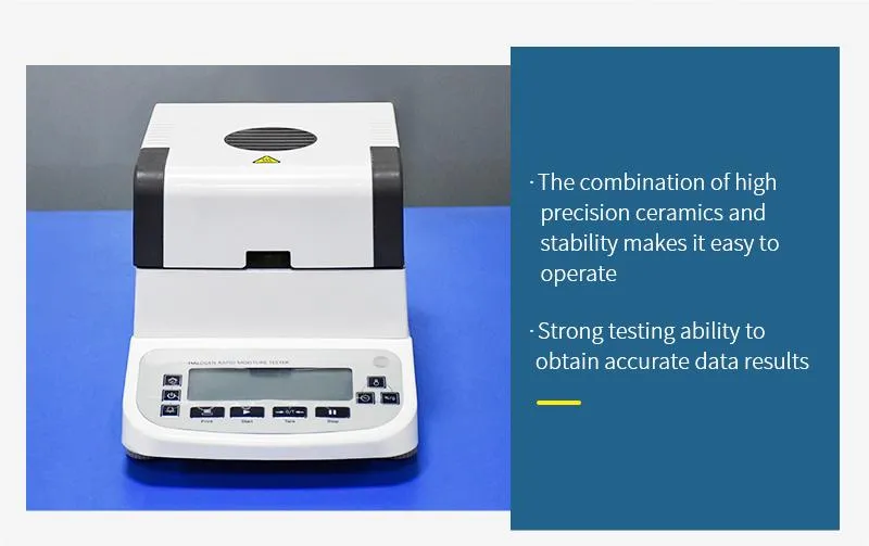Analyzer Tester Kelembaban Halogen Cepat Biji Kacang untuk Laboratorium 0