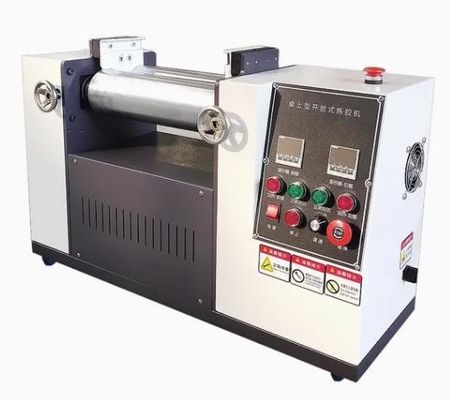 Laboratorium Dua Roll Mill Mesin Untuk Campuran Karet Untuk Uji Industri