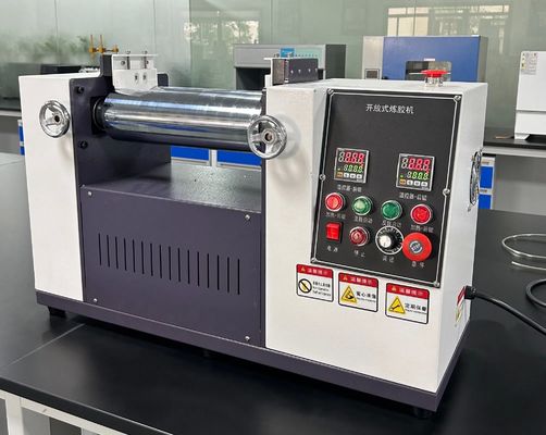 Mesin Pencampur Karet Terbuka Kontrol Manual Kecil dengan Kapasitas Produksi 300 set/Bulan